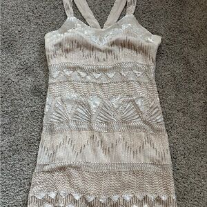 Vintage French Connection Elegant Beaded Dress